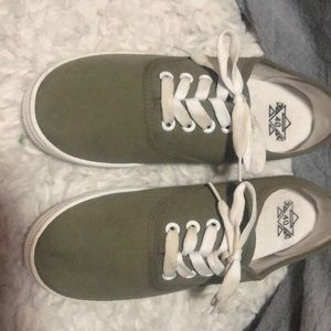 Sage Green Keds style womans casual sneakers
